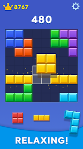 Block Blast - игровой процесс с яркими блоками на доске
