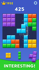 Block Blast - интерфейс достижений и рекордов